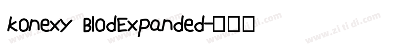 konexy BlodExpanded字体转换